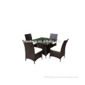 Outdoor furniture garden chair american rattan dining table set